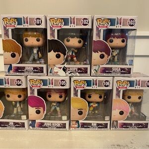 BTS Funko Pop! Rocks Complete Set #101–107 (2019)